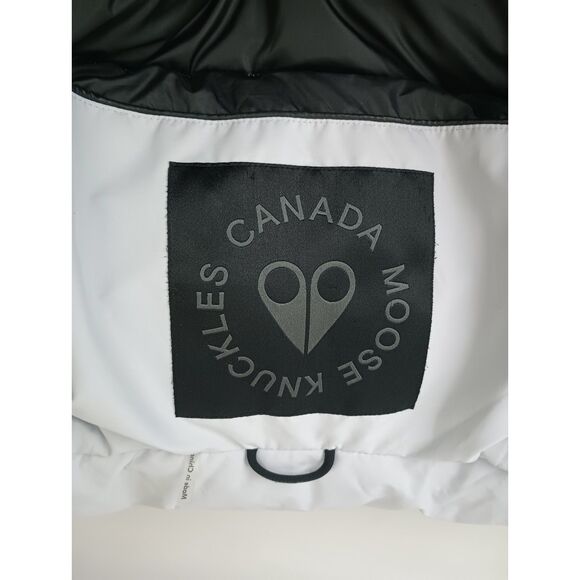 Moose Knuckles Women's Grey Cloud Berland Parka Jacket Coat Size Medium - Picture 6 of 8